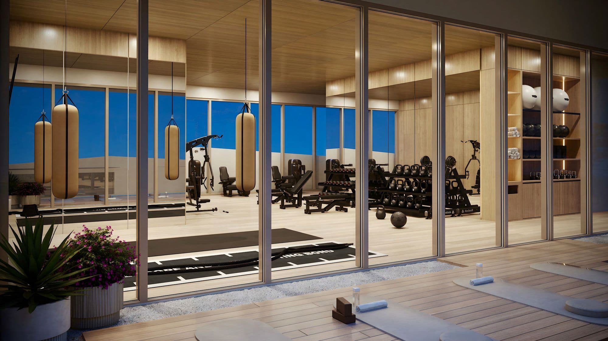 The fitness center