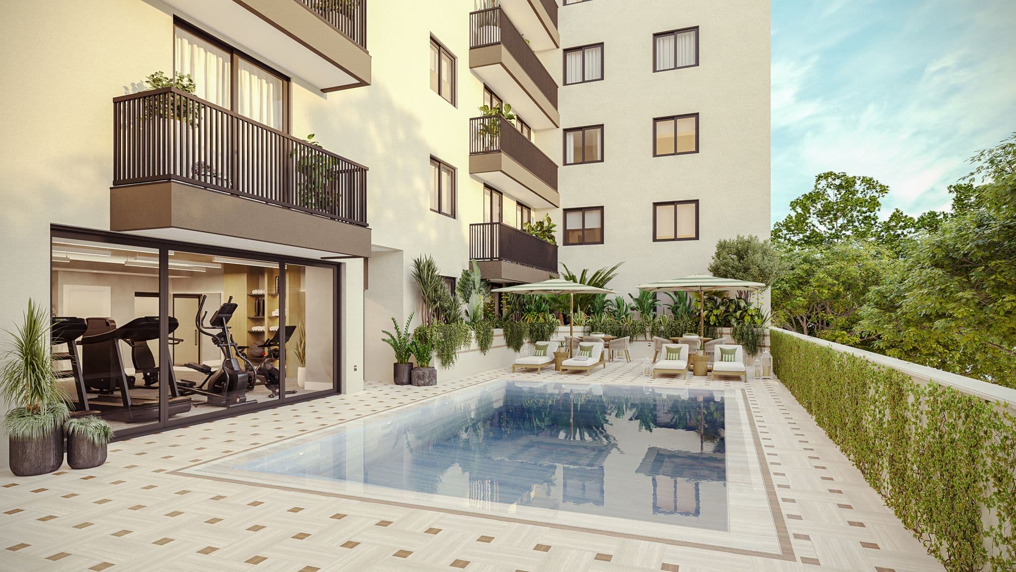 Pool and fitness center