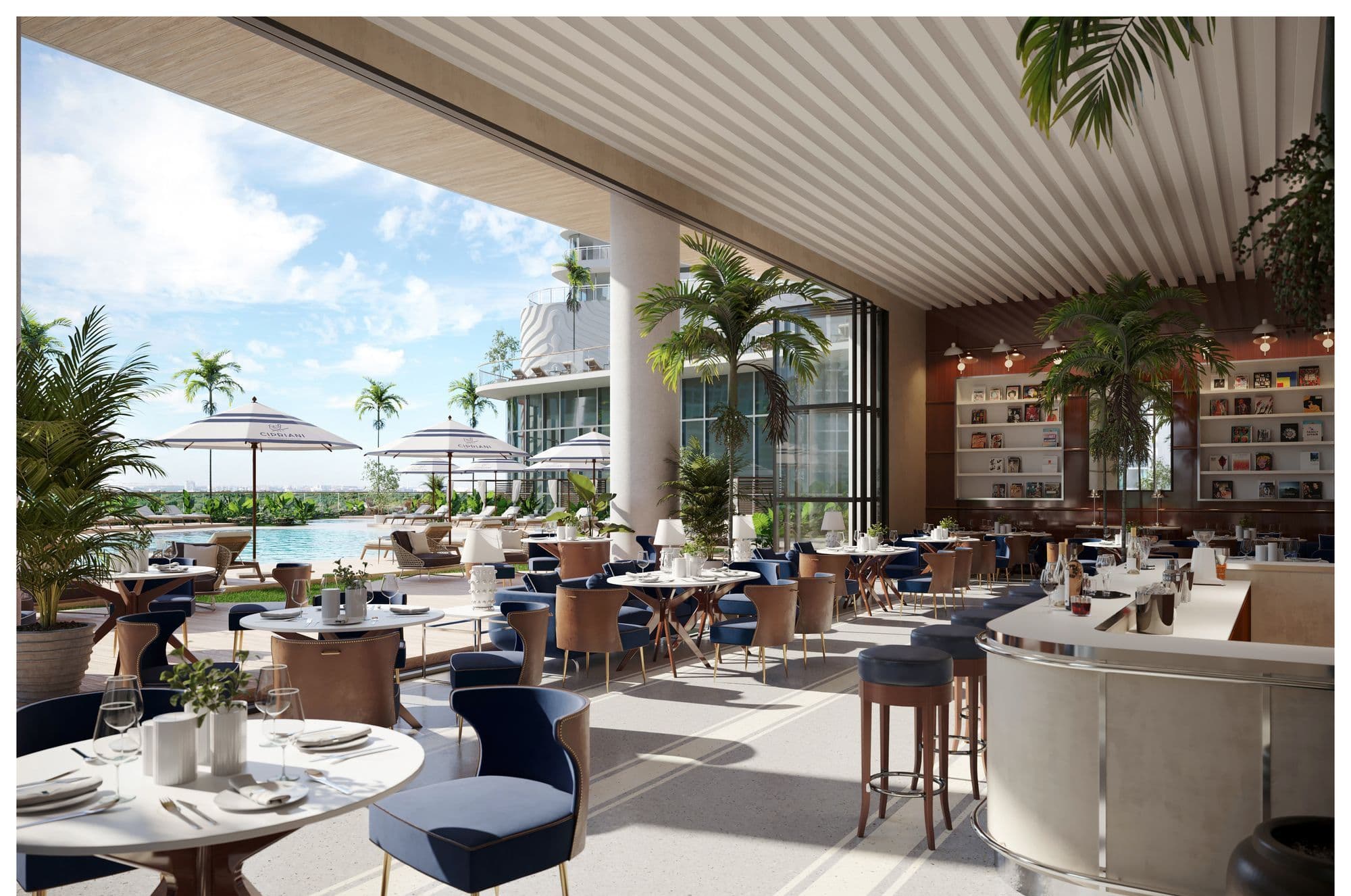 Residents' Cipriani restaurant
