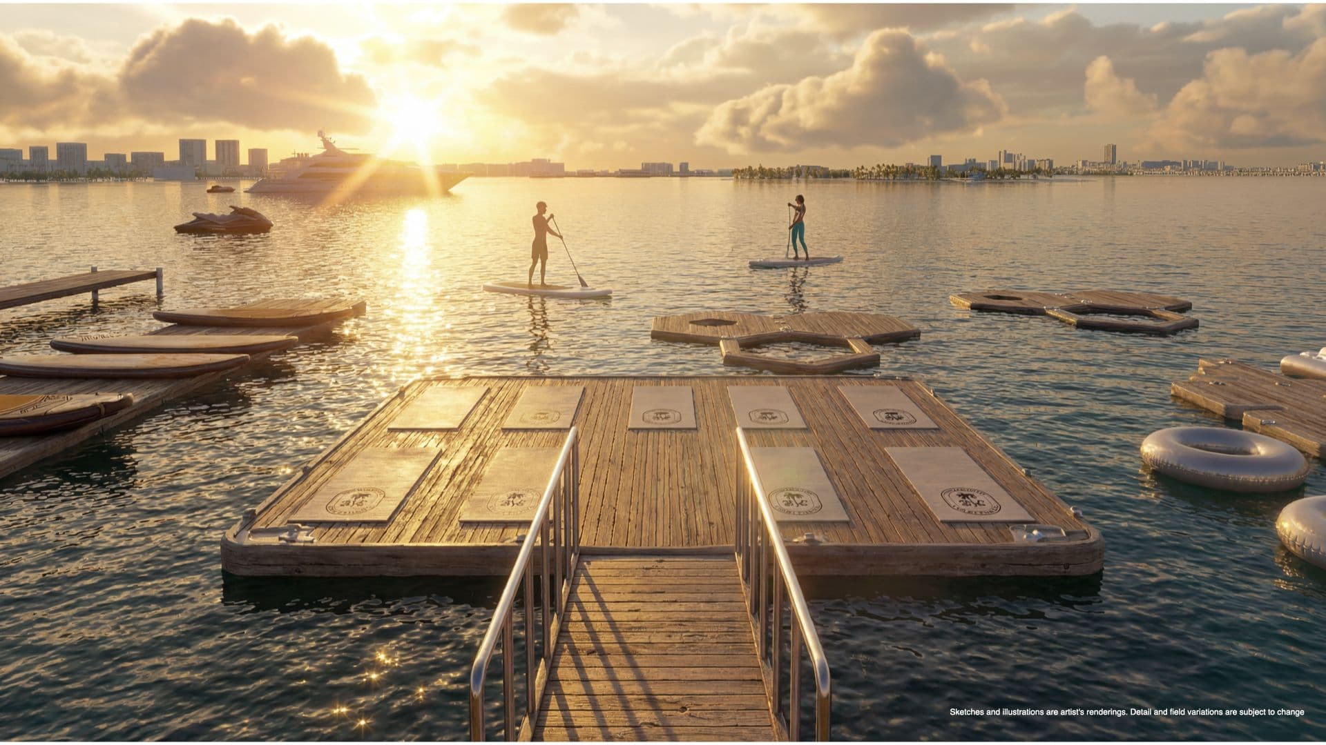 Water-sports dock