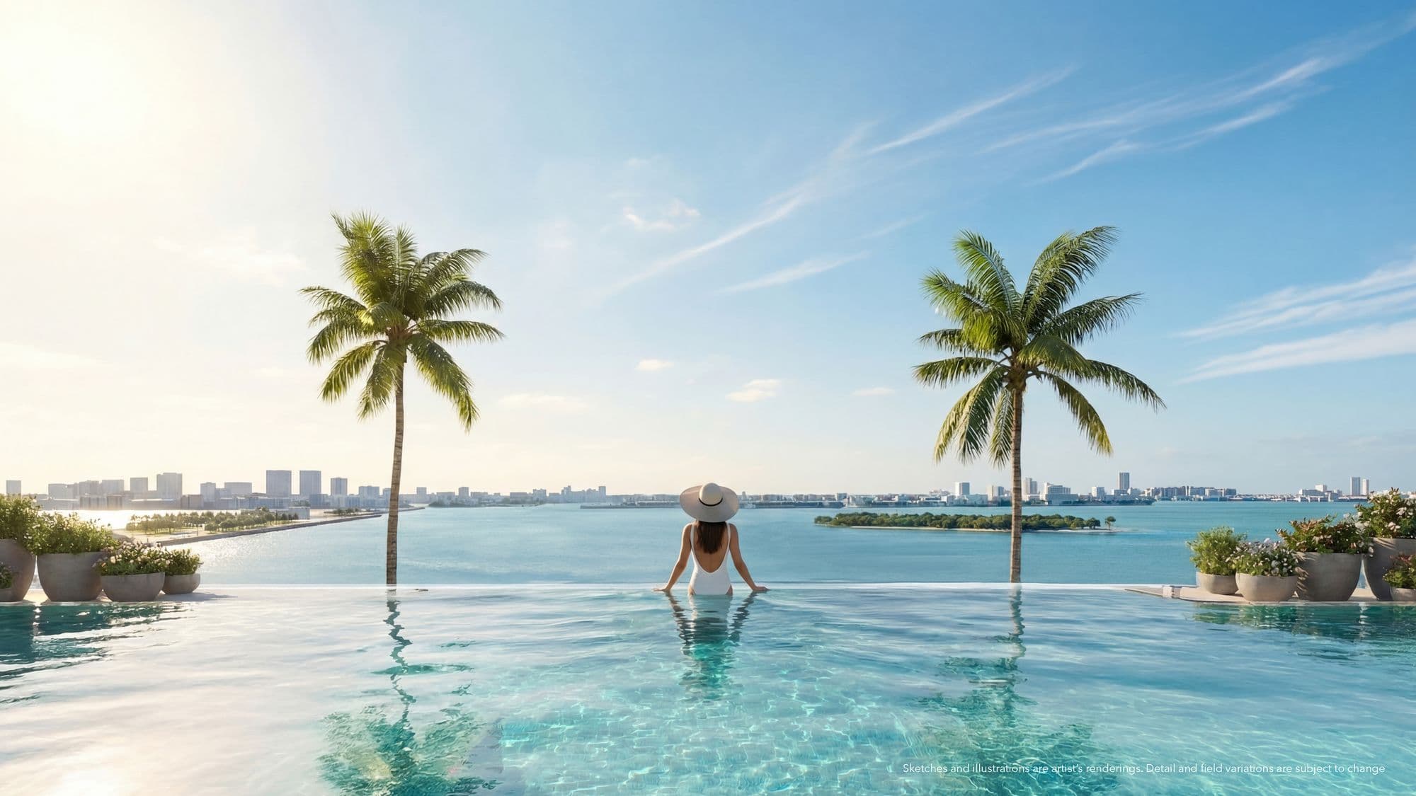 Bayfront saltwater pool