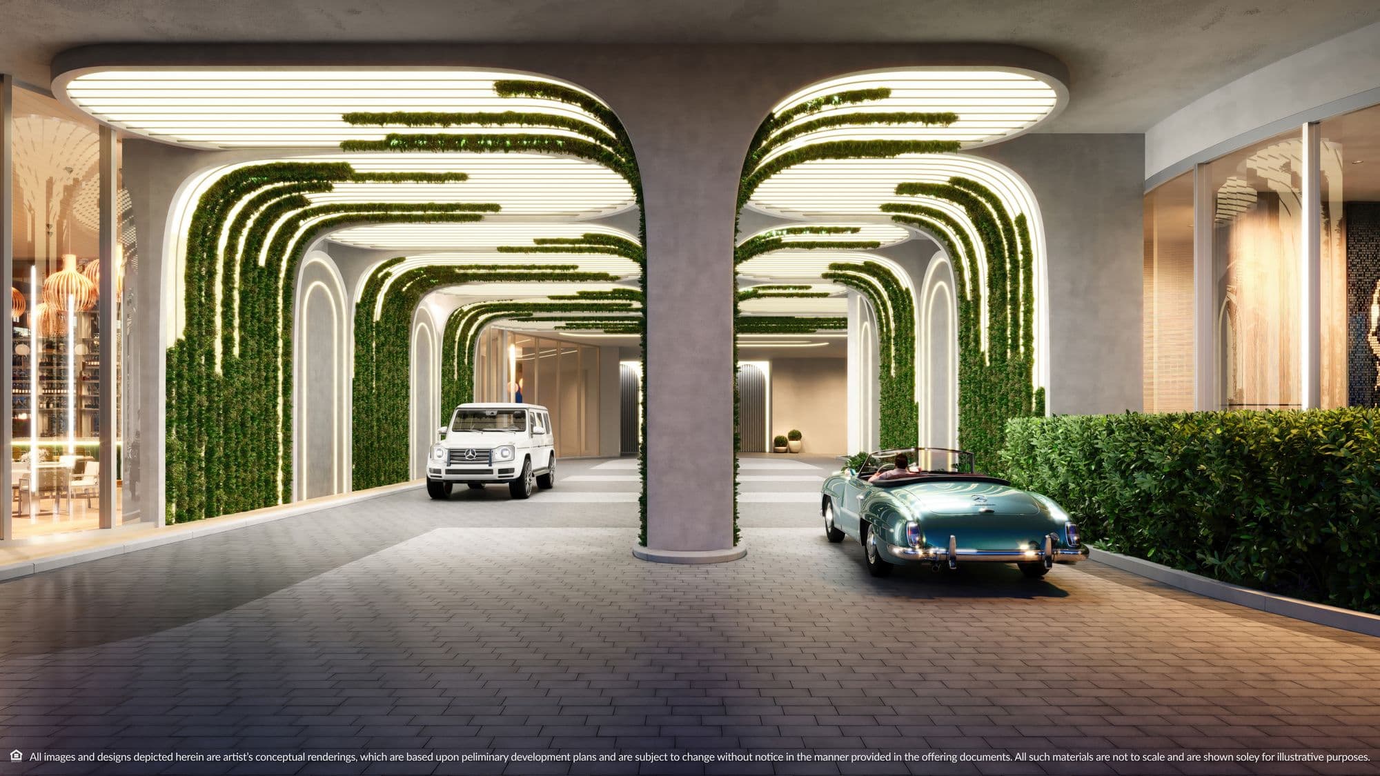 Private valet entrance