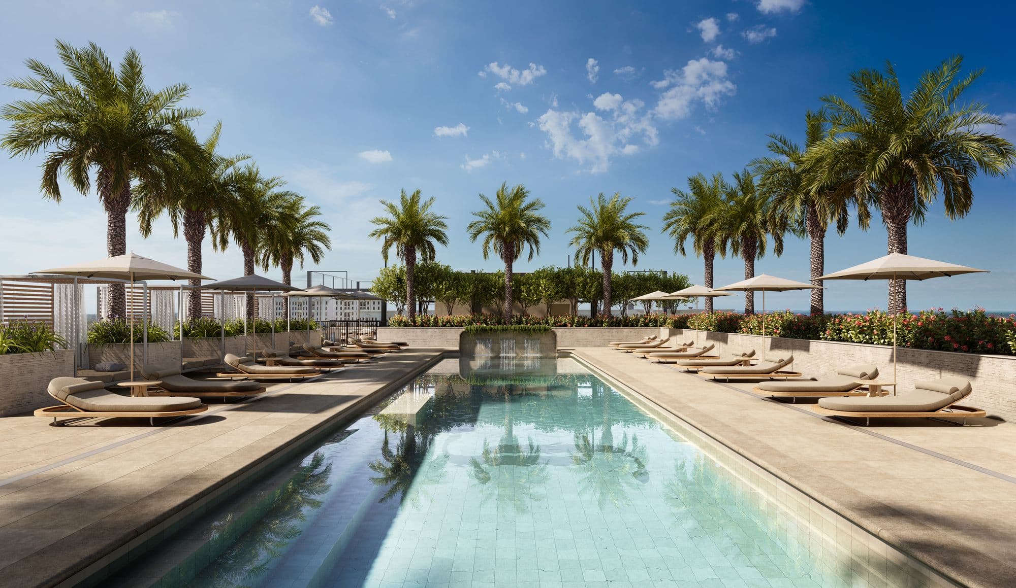 Rooftop pool