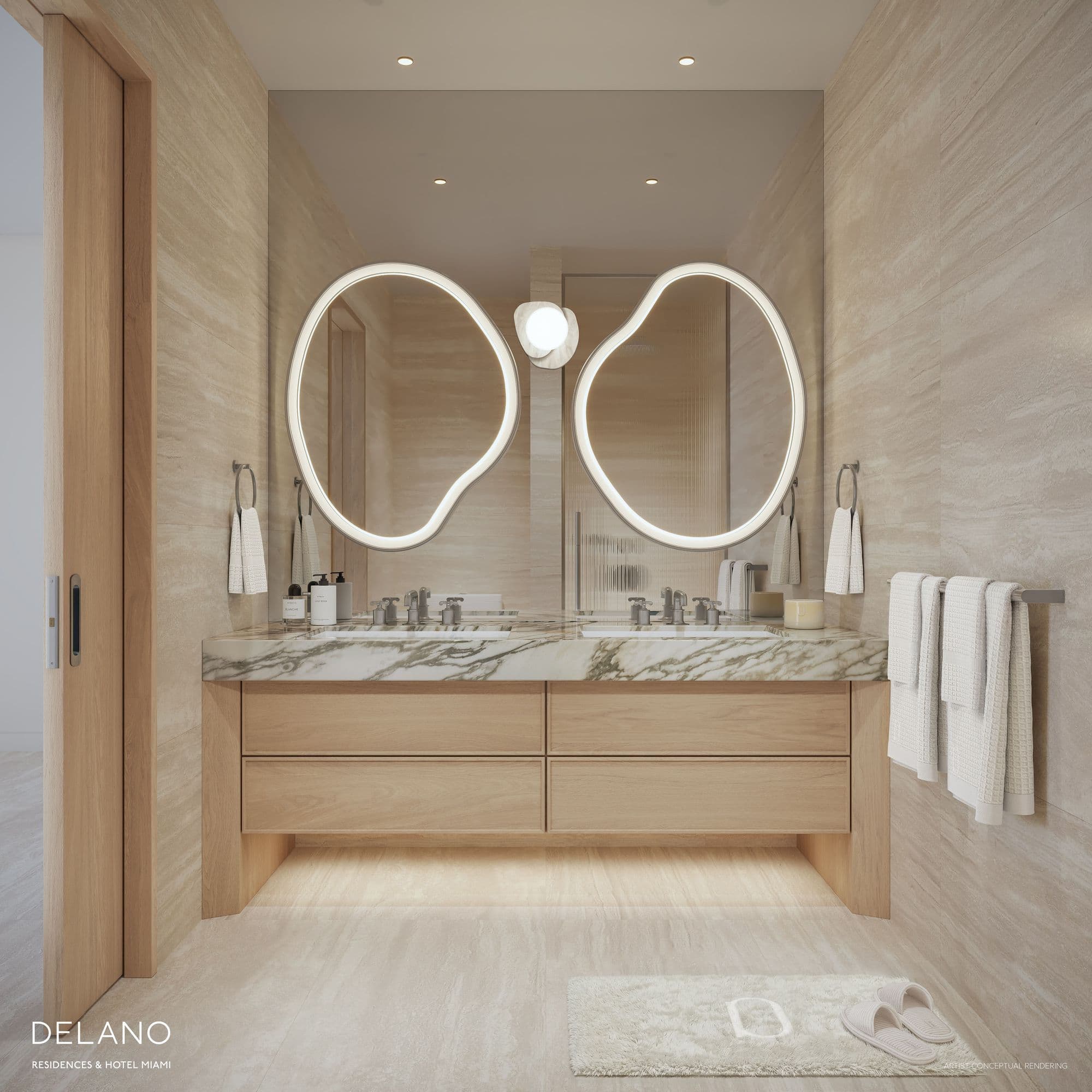 D Residences primary bath