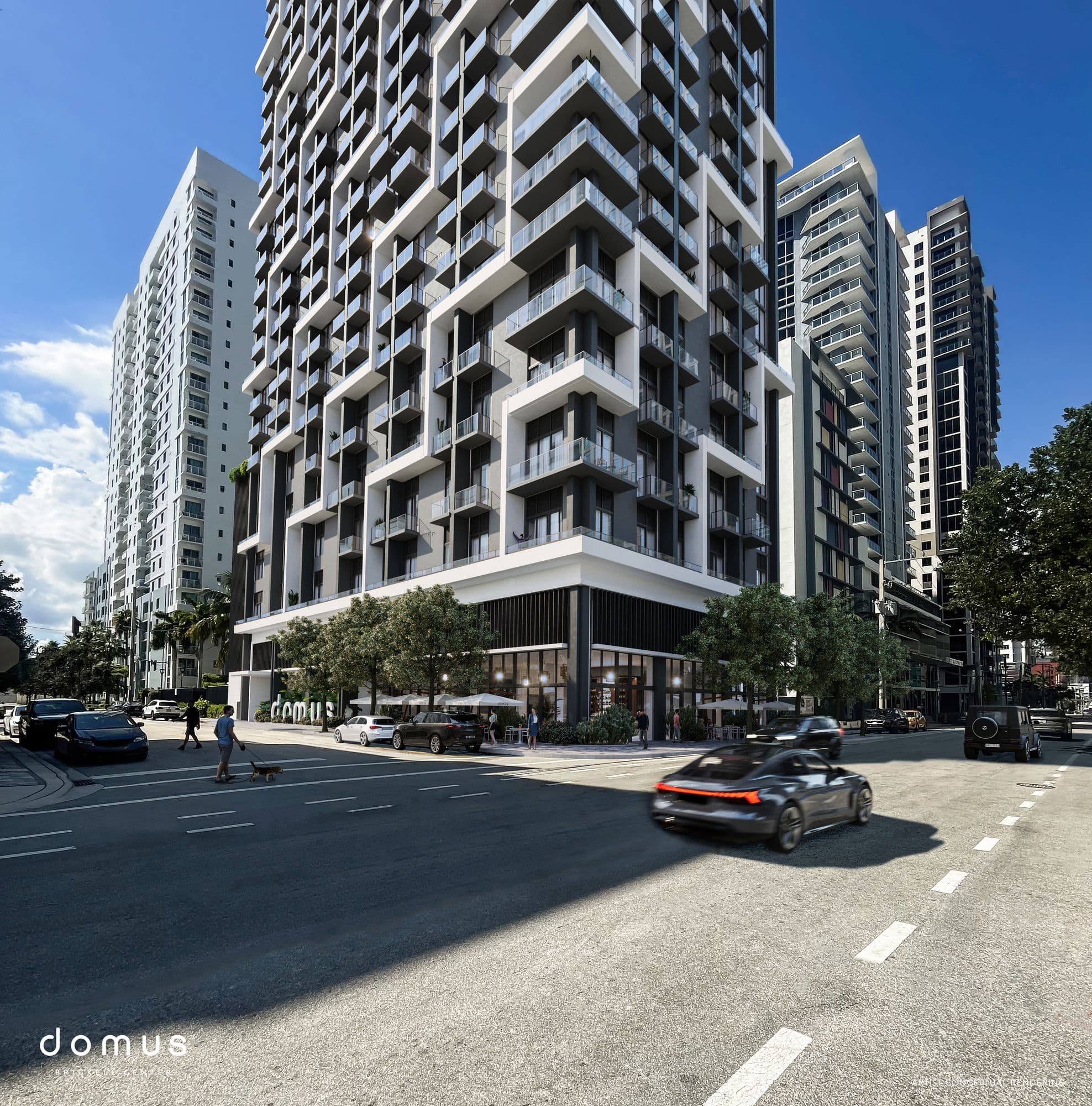 Domus Brickell Center from the street