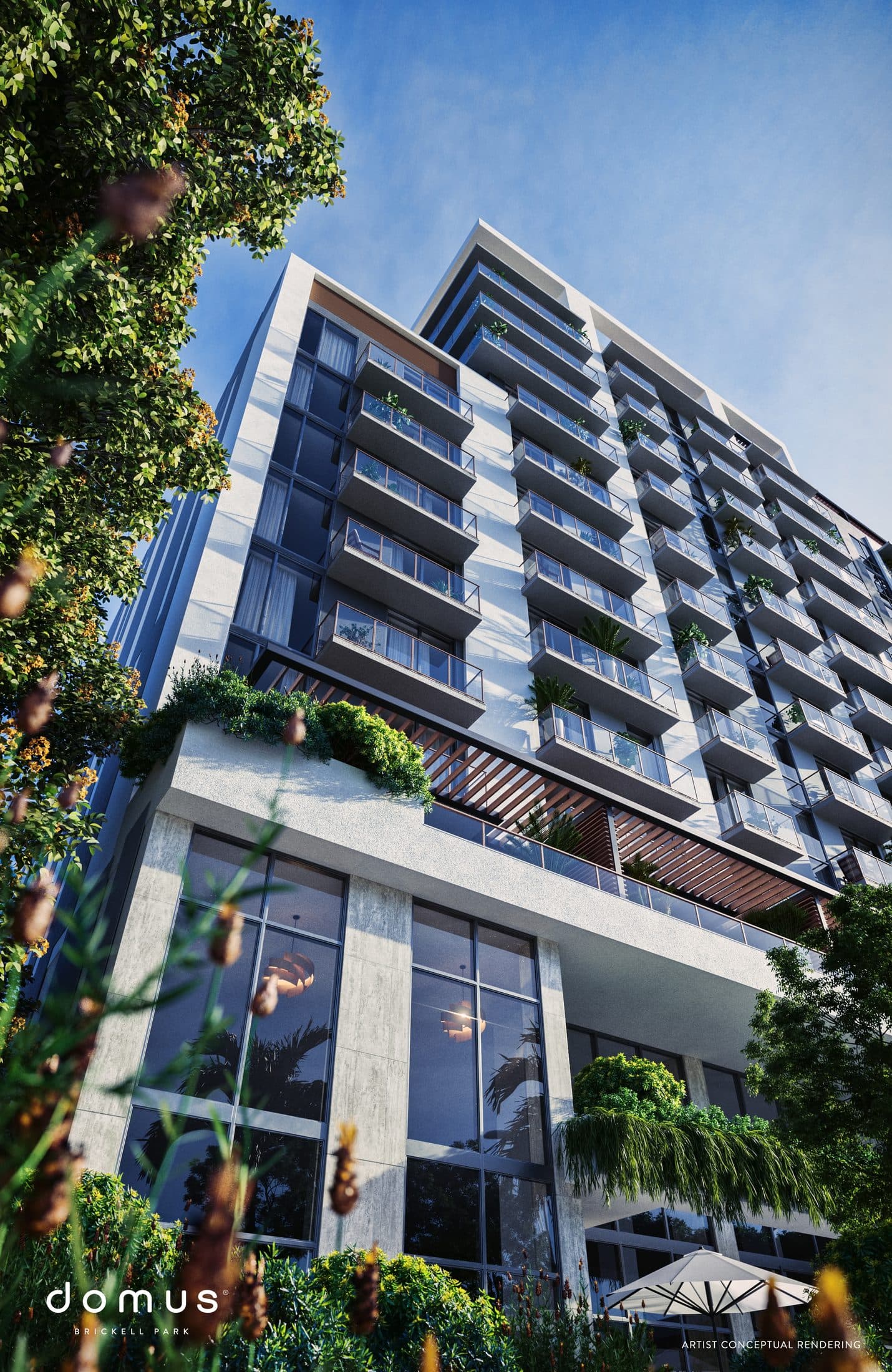 Domus Brickell Park façade from the street