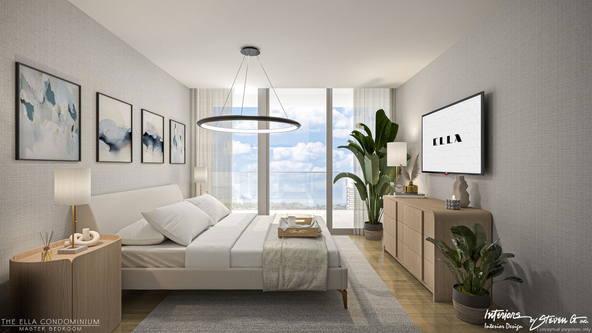 Penthouse bedroom
