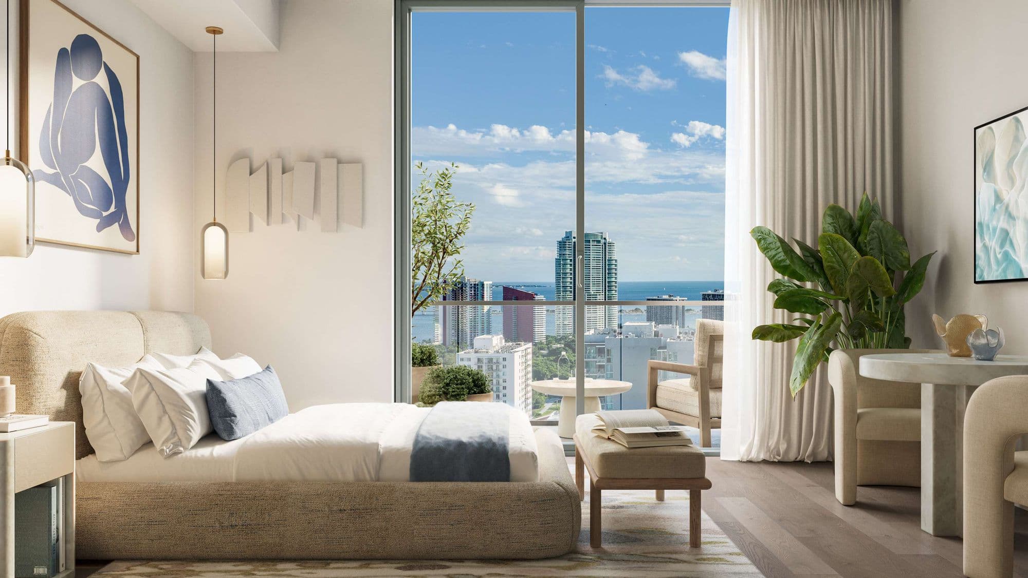 Studio with Brickell views