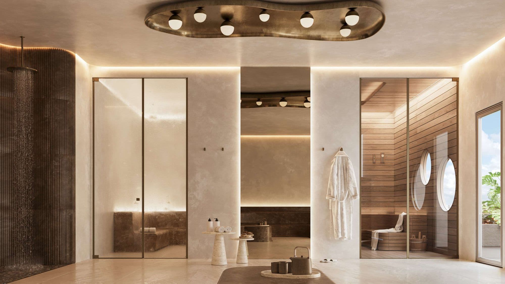 Spa sauna and steam room