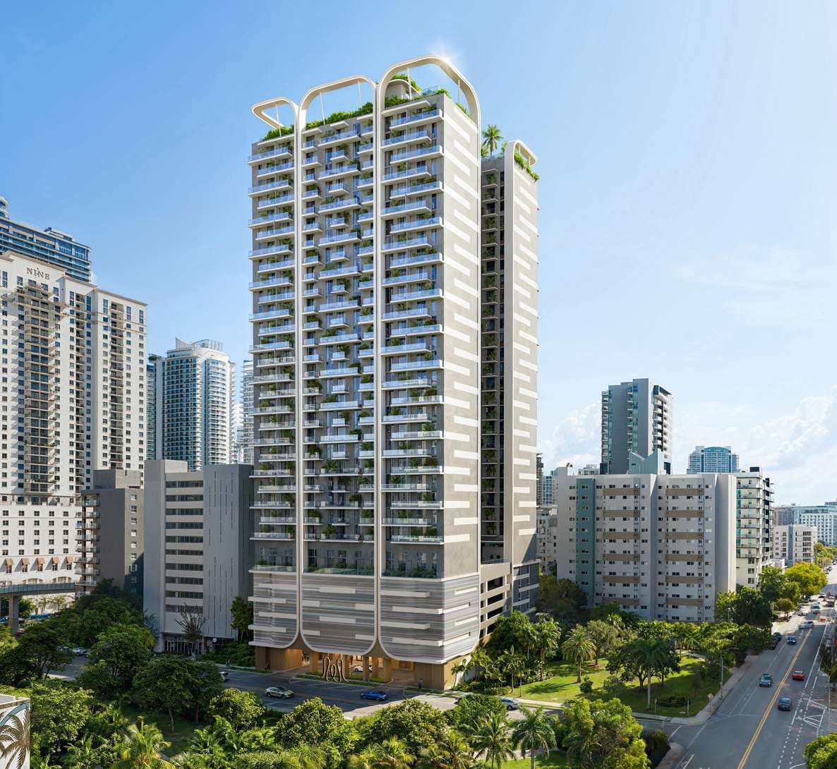 The tower in Brickell