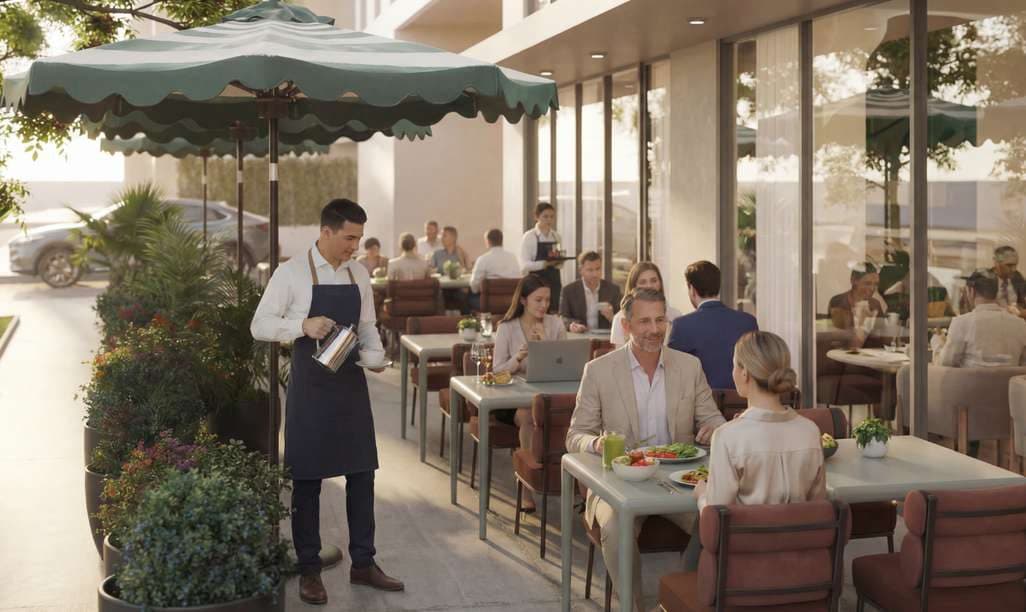 Restaurant terrace