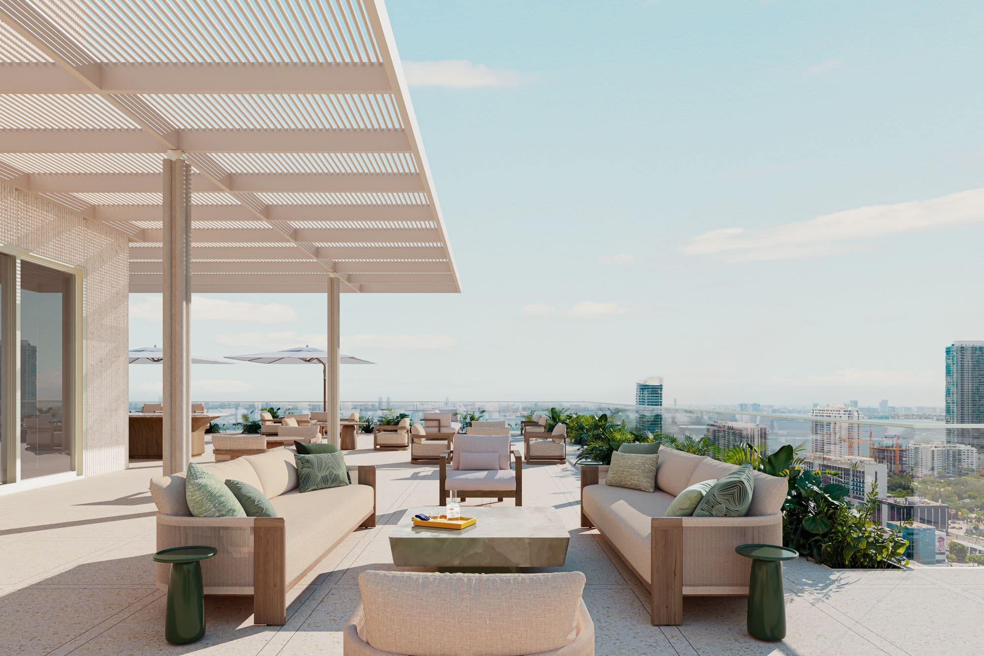 Rooftop lounge
