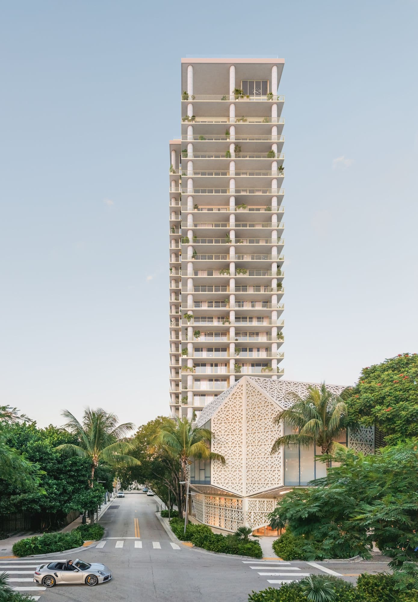 The tower in the Design District