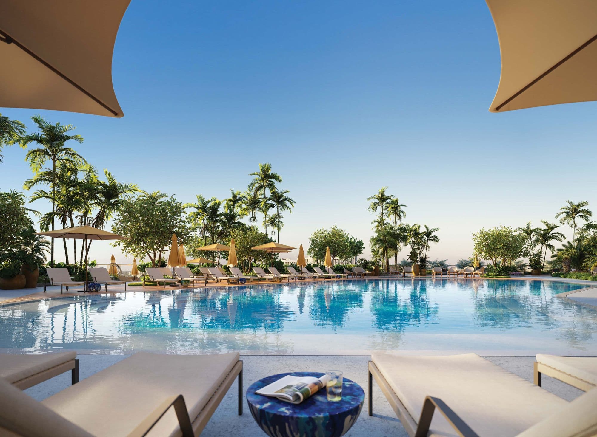 Resort-style pool on the 8th floor