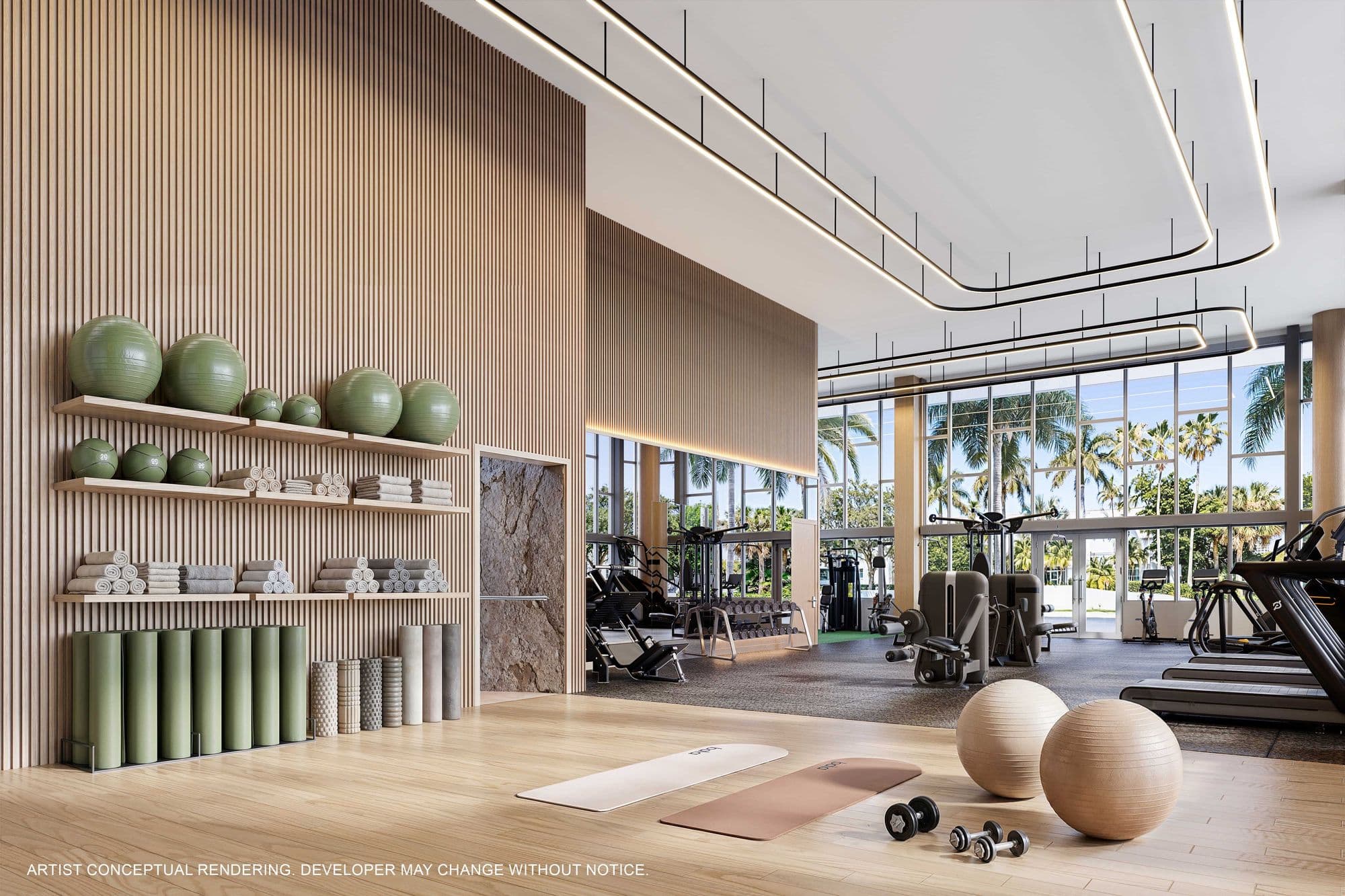 The fitness center