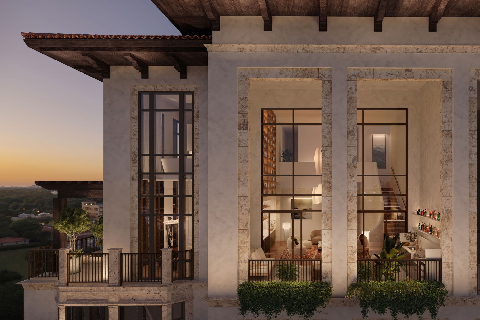 Penthouse facade