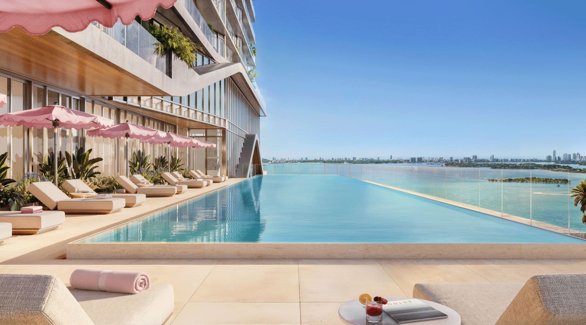 Infinity pool on the bay