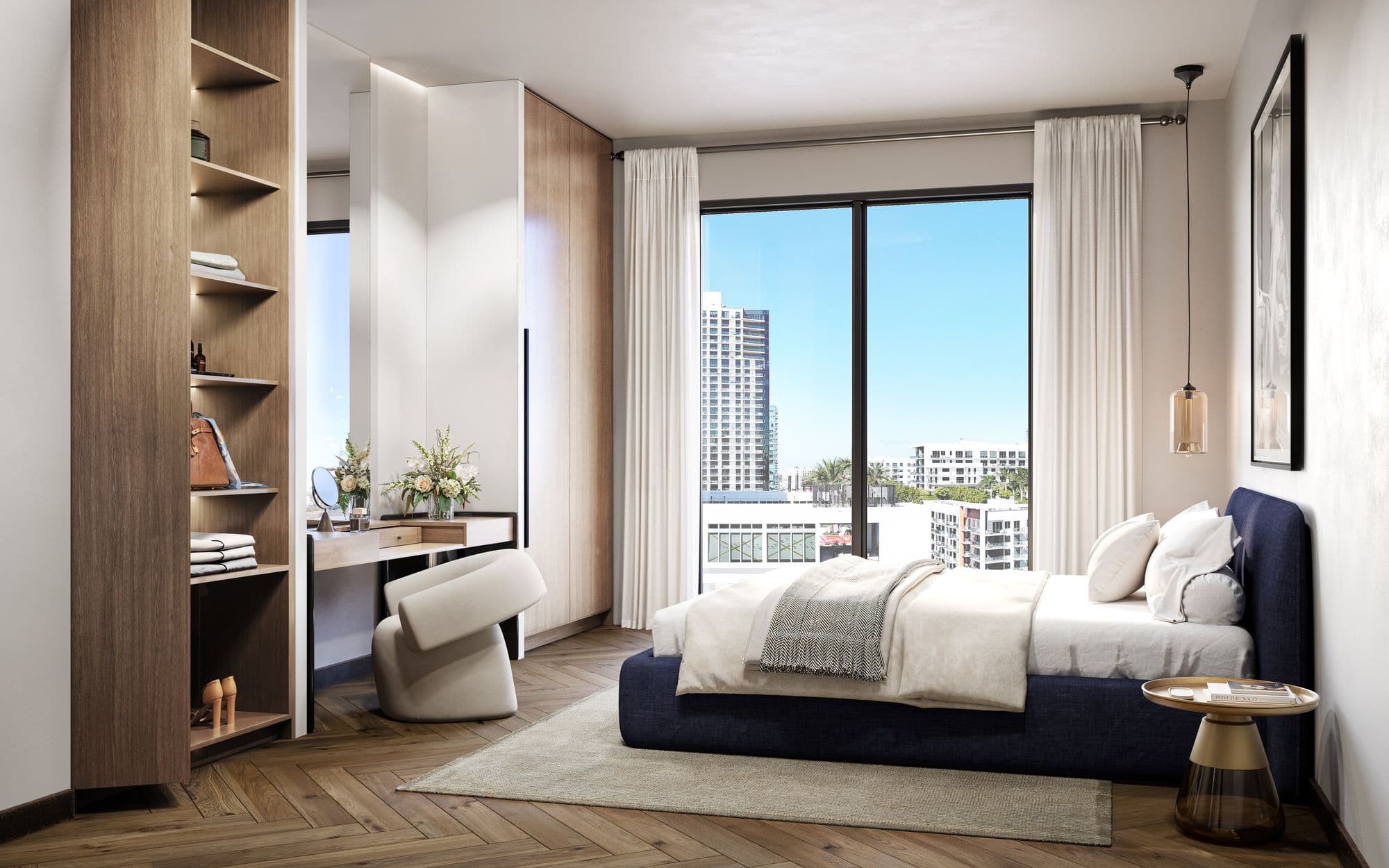 Furnished bedroom