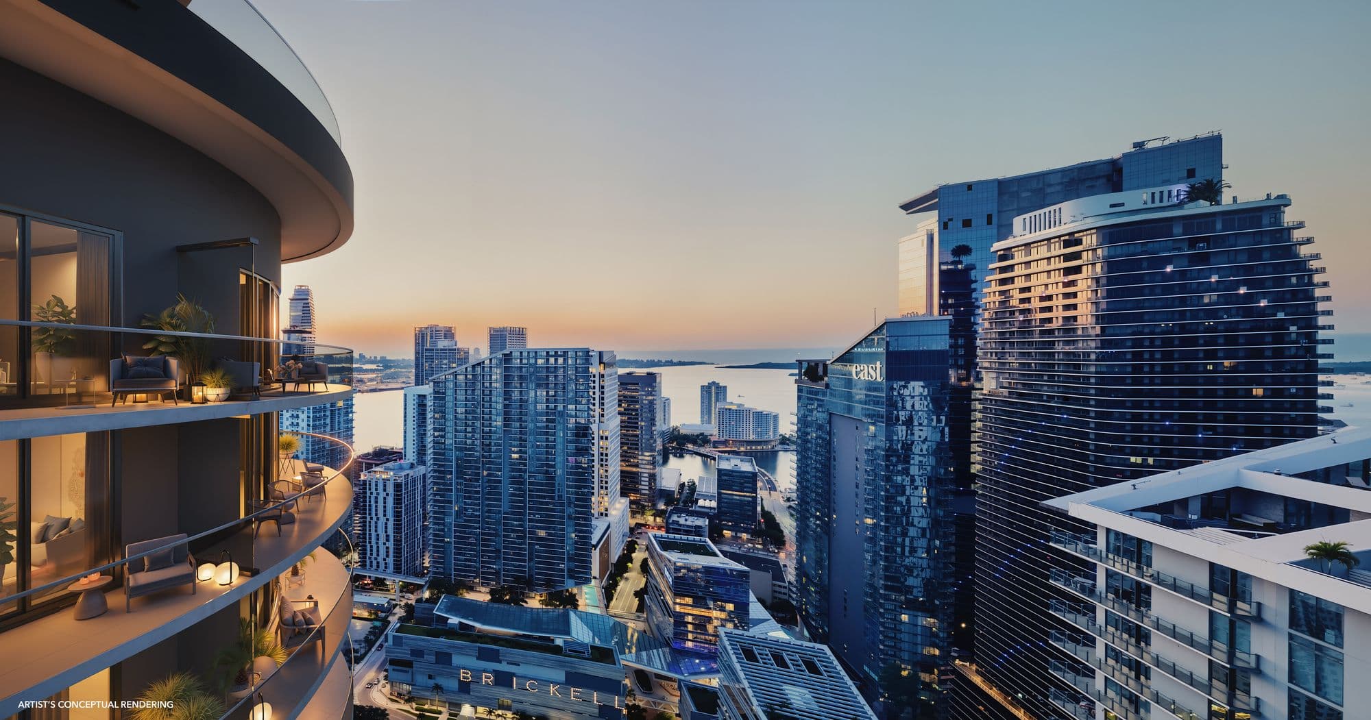 Balcony view over Brickell