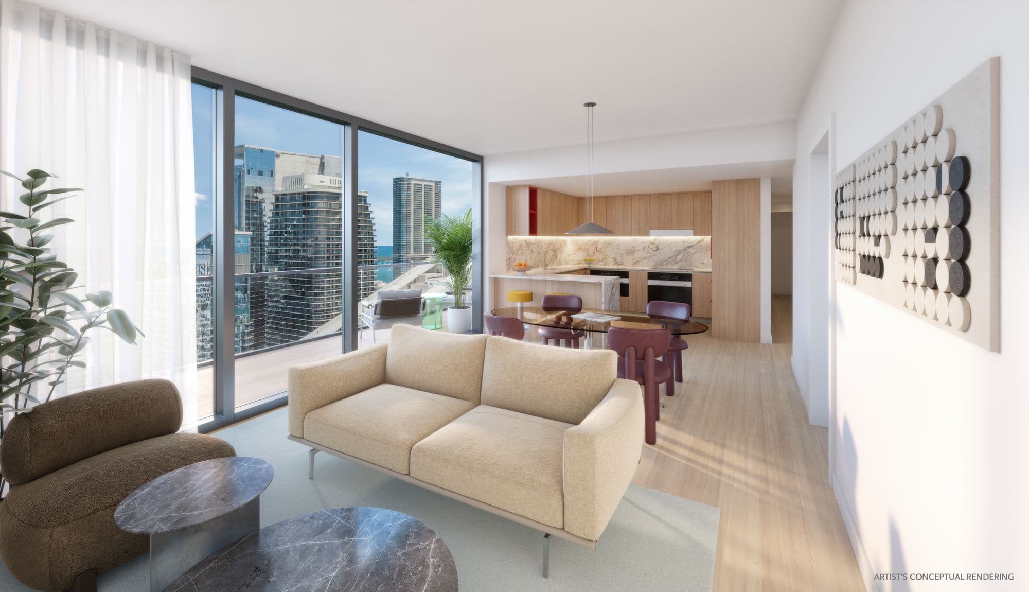 Penthouse living room