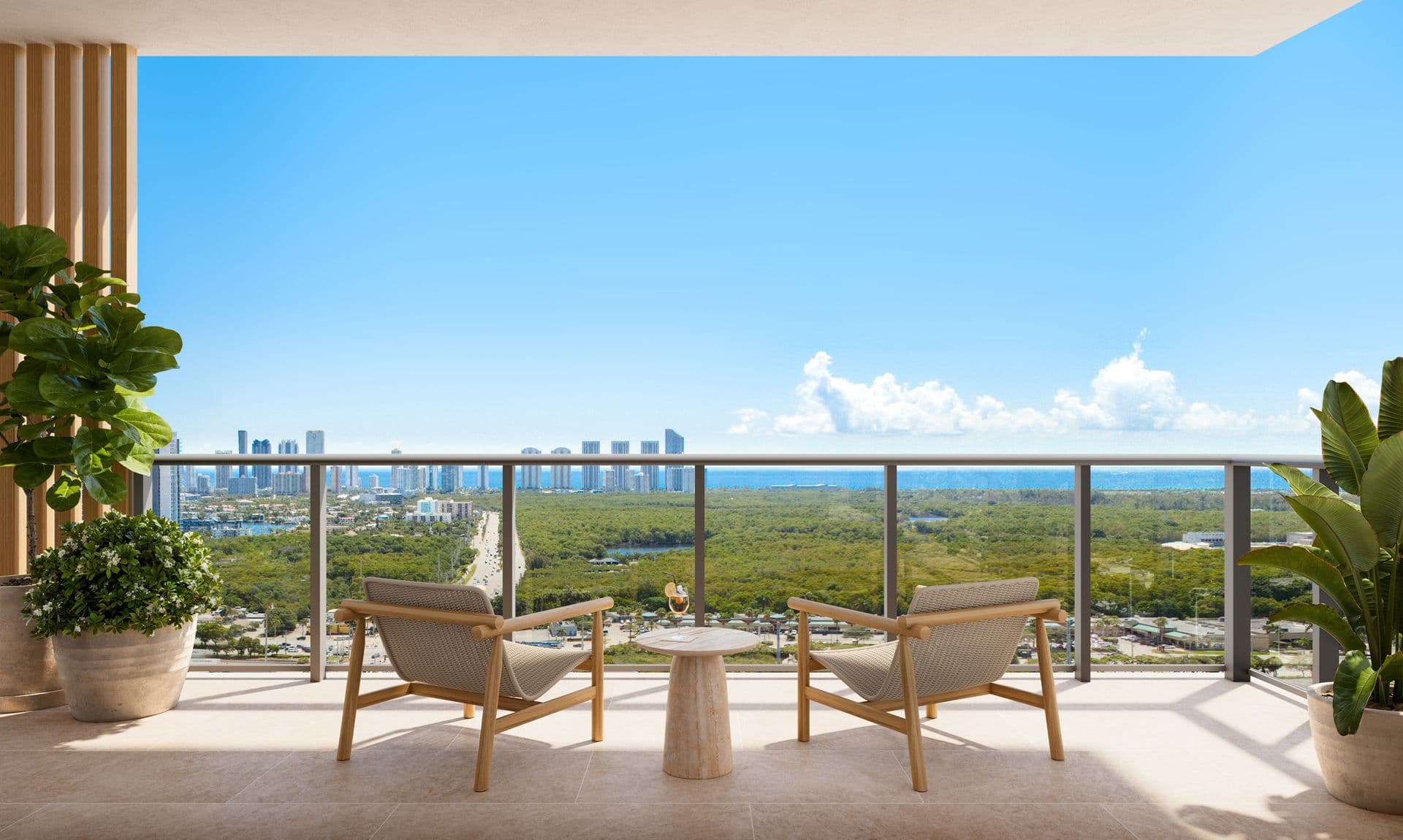 Terraza con vista