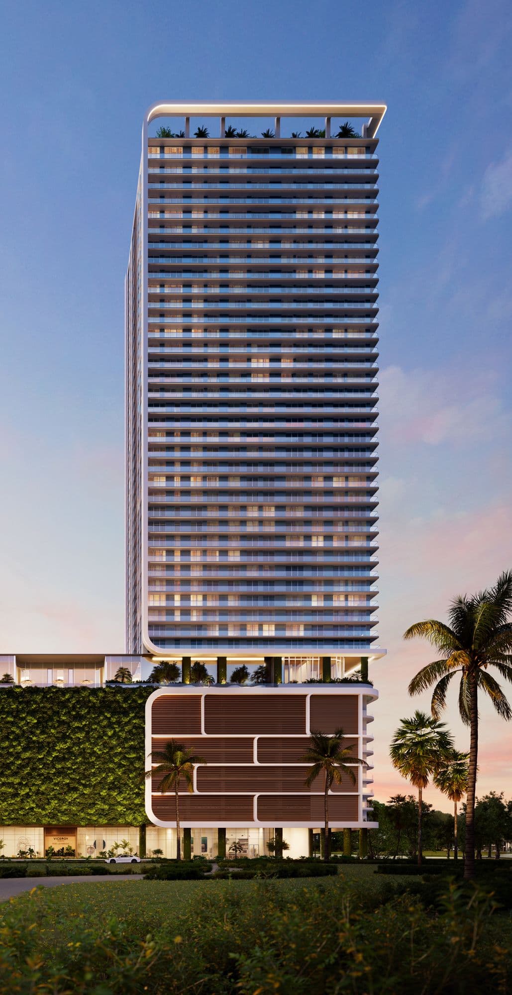 The tower at sunset